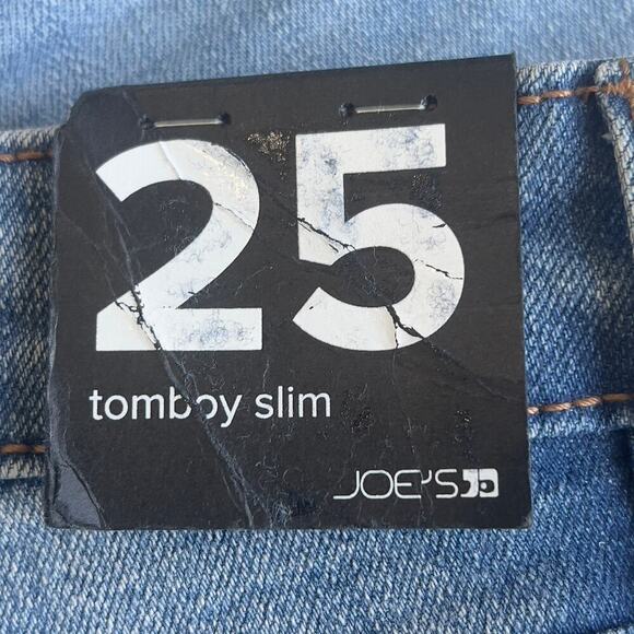 JOE'S JEANS TOMBOY DISTRESSED SLIM CROP JEANS IN BIBIANA‎ NWT WOMEN'S SIZE 25 - Picture 11 of 16